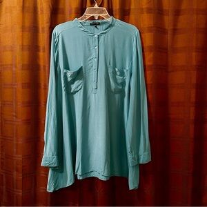 Eileen Fisher Teal Blouse